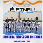 VEREADOR DANILO LEDO COM A BOA NOTÍCIA A EQUIPE DRACENENSE DE FUTSAL GARANTIU VAGA NA GRANDE DECISÃO