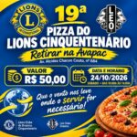 PIZZA SOLIDÁRIA DO LIONS: APOIE ESSA CAUSA